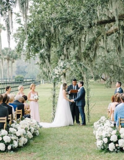 tiger lily, boone hall wedding