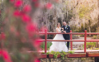Intimate ceremony at the beautiful Magnolia Plantation