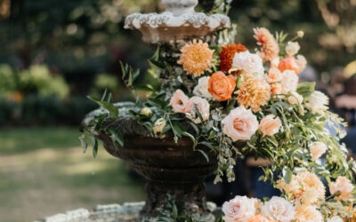 Pampas grass wedding accents.