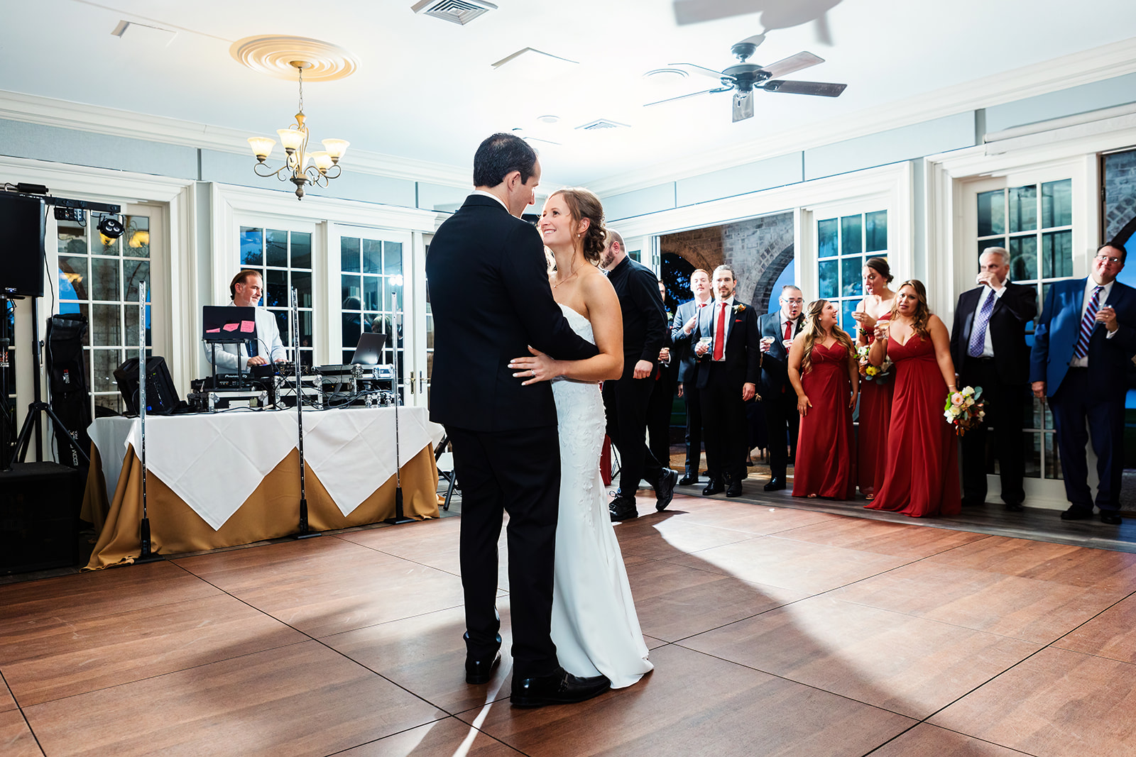 Laura & Michael tiger lily cannon green wedding